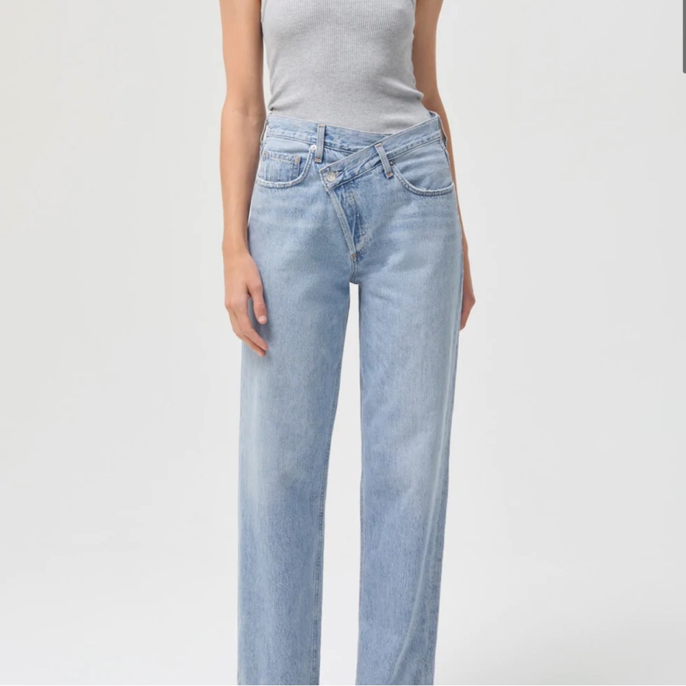 AGOLDE criss cross jeans